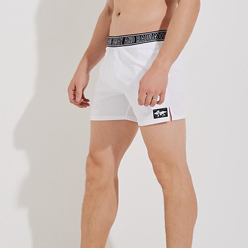 

Men's Classic Style Fashion Active Shorts Pocket Elastic Waist Short Pants Sports Outdoor Casual Letter Comfort Breathable Mid Waist White Black Blue L XL XXL 3XL