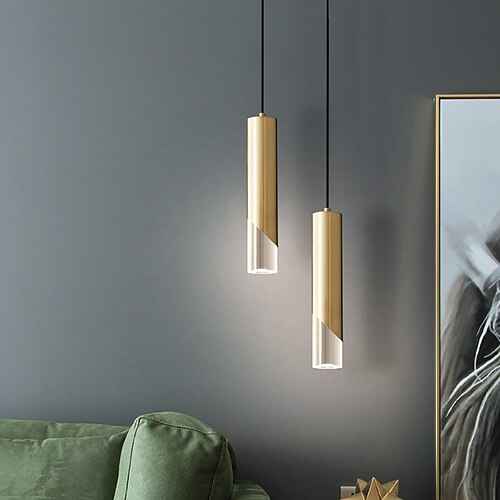 

40 cm Single Design Pendant Light LED Island Light Copper Modern Dining Room Bedroom 85-265V