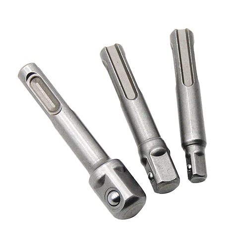 

3Pcs 65mm-72mm Electric Hammer Adapter Electric Bit SDS Handle Connecting Rod Impact Drill Chuck Sleeve Adapter Tool Accessories