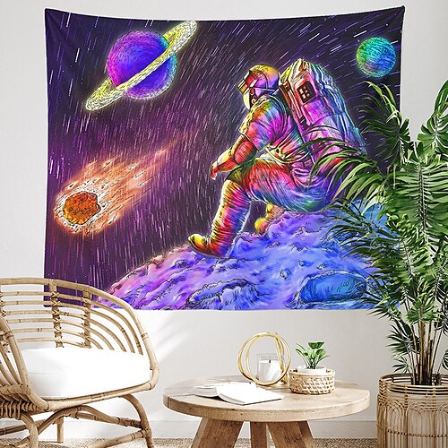 

Astronaut Galaxy Print Tapestry 1pc