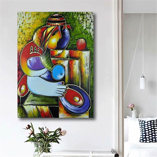 

Oil Painting Handmade Hand Painted Wall Art Abstract Modern Figure Picasso repro Girl Lady Naked Nude Home Decoration Decor Stretched Frame Ready to Hang