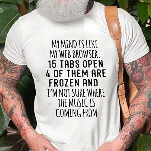 

Men's T shirt Tee Hot Stamping Graphic Letter Crew Neck Street Casual Print Short Sleeve Tops Basic Fashion Classic Comfortable White Light gray Red