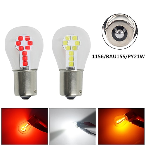 

2Pc P21W BA15S Led 1156 1157 BAY15D Auto Brake Light White Red Yellow Car Led Bulbs Turn Signal Lamp Parking Light 12v