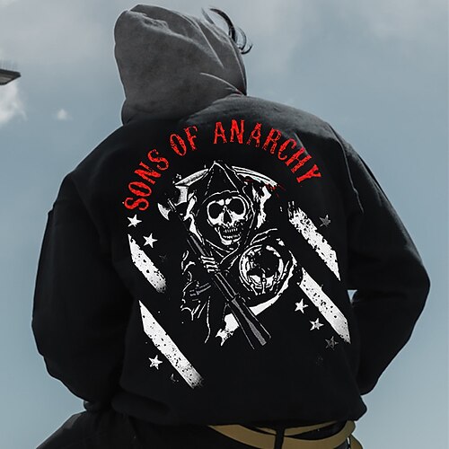 

Men's Unisex Pullover Hoodie Sweatshirt Graphic Prints Skull Print Daily Sports 3D Print Casual Designer Hoodies Sweatshirts Black