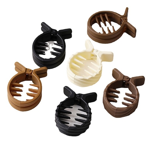 

6pcs Women's Girls' Hair Claws Hair Clip Plastic Hair Clips for Thin Hair No-Slip Hair Clip Hair Styling Accessories for Women