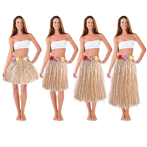 

Simulation Hula Cross-border Party Festival Performance Costume Hawaii Simulation Raffia Hula Kissing Game Props(Order size type AC2ft/BD1.5ft)