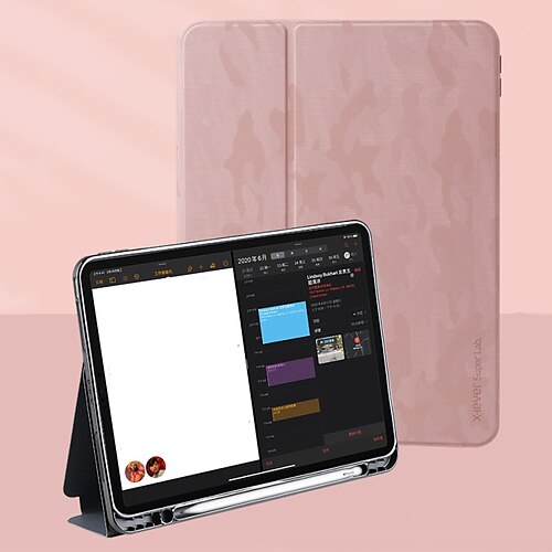 

Tablet Case Cover For Apple iPad 10.2'' 9th 8th 7th iPad Air 5th 4th iPad Pro 12.9'' 5th iPad mini 6th 5th 4th 2021 iPad Pro 11'' 3rd Pencil Holder with Stand Flip Camouflage PU Leather