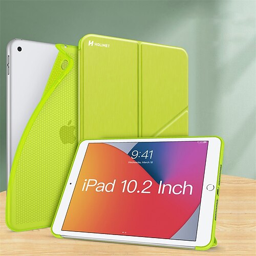 

Tablet Case Cover For Apple iPad Air 5th iPad 10.2'' 9th 8th 7th Portable with Stand Multi-angle Viewing Solid Colored Silica Gel PU Leather