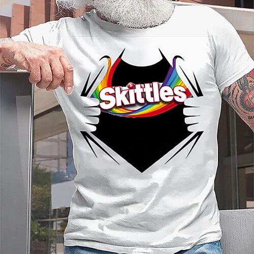 

Men's T shirt Tee Hot Stamping Graphic Letter Crew Neck Casual Daily Print Short Sleeve Tops Fashion Vintage Designer Big and Tall White Black Blue