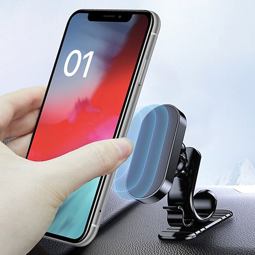 

Magnetic Car Phone Holder Magnet Mobile Smartphone Support In Car Cellphone Mount for iPhone 13 Pro Max Samsung Xiaomi