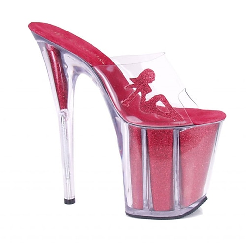 

Femme Mules Talons aiguilles Chaussures claires Sandales à plateforme Soirée Plage Boucle Escarpins Bout rond Bout ouvert Cuir PU Mocassins Couleur Pleine Clair Noir Fuchsia