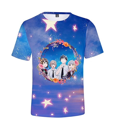 

Inspired by Aharen-san wa Hakarenai Aharen Reina Cosplay Costume T-shirt 100% Polyester Pattern Harajuku Graphic Kawaii T-shirt For Men's / Women's / Couple's