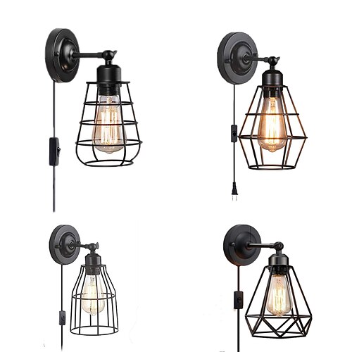 

Indoor Wall Light LED Vintage Industrial Style Bedroom Living Room Office Metal Wall Light 220-240V