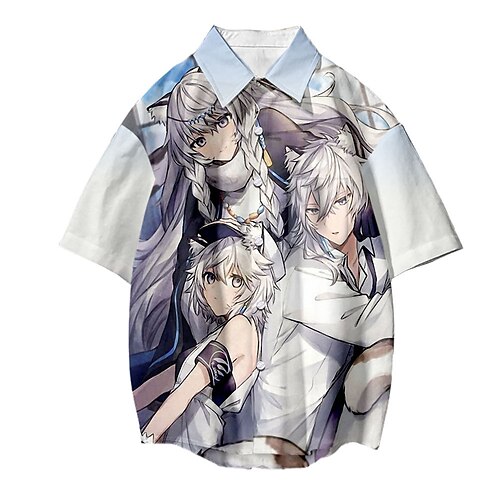 

Inspired by Arknights Cosplay Costume Cartoon Terylene Anime Harajuku Graphic Kawaii Top For Men's / Women's