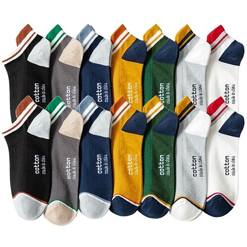 

Men's Anckle Socks Low Cut Socks Sports & Outdoor Daily Holiday Polyester Cotton 3 Pairs