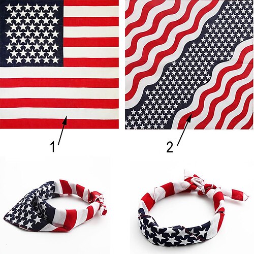 

4th of July Dog Bandana, American Patriotic Cat Bandana for Large Medium Small Pets Puppies