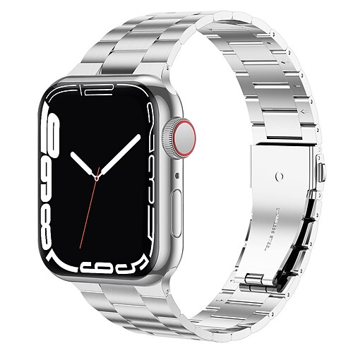 

1 pcs Smart Watch Band for Apple iWatch Series 8 7 6 5 4 3 2 1 SE Apple Watch Series7/6/5/4/3/2/1 / SE 38/40/41mm Apple Watch Series7/6/5/4/3/2/1 / SE 42/44/45mm Stainless Steel Smartwatch Strap