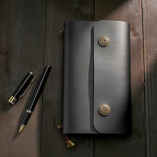 

Sketchbook Notebook Plain A5 5.8×8.3 Inch Retro Leather Hardcover Mini 96 Pages Notebook for School