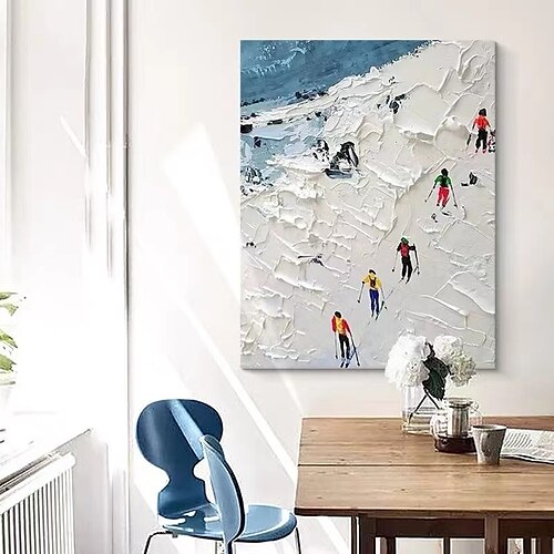 

Handmade Hand Painted Oil Painting Wall Art Iceberg Landscape Home Decoration Decor Rolled Canvas No Frame Unstretched