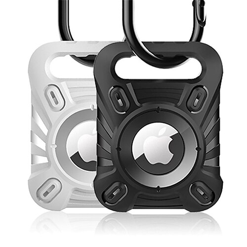 

Phone Case For Apple AirTag AirTag Case AirTag With Keychain Anti-lost Locator Tracker Solid Colored TPU