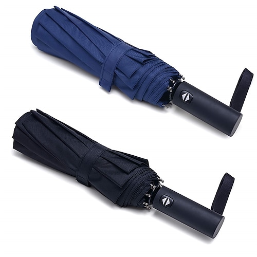 

Travel Umbrella Windproof 12 RIBS Auto Open Close Collapsible Folding Small Compact Umbrella for Rain
