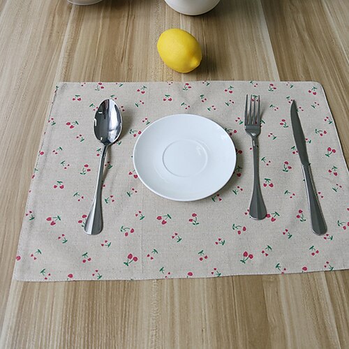 

Dining Table Placemats Set of 4 Heat Resistant Non-Slip Dining Table Place Mats for Holiday Banque Kitchen Table Decor