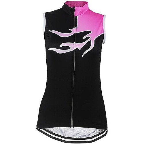 

21Grams Dame Sykkeltrøyer Sykkelvest Ermeløs Fjellsykling Veisykling Rosa Grafisk Sykkel Jersey UV-bestandig Pustende Hurtigtørkende Tilbake Lomme Polyester Spandex sport Helfarge Grafisk Mønstret