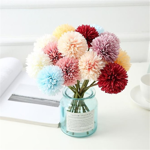 

Artificial Flower Chrysanthemum Plastic Modern Contemporary Tabletop Flower 2pcs