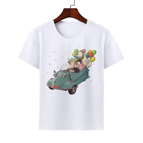 

Inspired by SPY×FAMILY Loid Forger Yor Forger Anya Forger T-shirt Cartoon 100% Polyester Anime Harajuku Graphic Kawaii T-shirt For Men's / Women's / Couple's