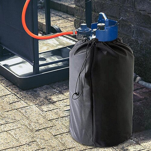 

Manufacturers A - 210d Silver Coated Oxford Cloth Outdoor Barbecue Dustproof And Waterproof Propane Gas Bottle Cover