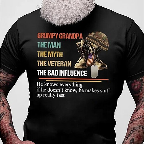

Men's T shirt Tee Hot Stamping Graphic Shoe Letter Crew Neck Street Casual Print Short Sleeve Tops Basic Fashion Classic Comfortable Black Royal Blue Red