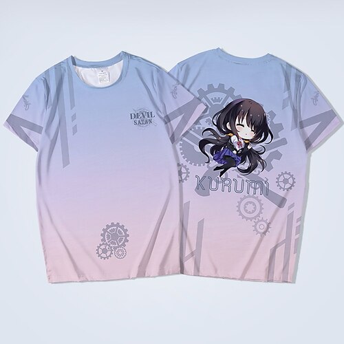 

Inspired by Date A Live Tohka Yatogami Tokisaki Kurumi T-shirt Cartoon 100% Polyester Anime Harajuku Graphic Kawaii T-shirt For Men's / Women's / Couple's