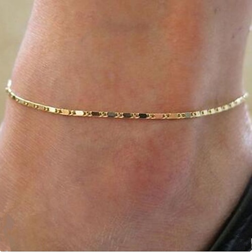 

Anklet Stylish Simple Women's Body Jewelry For Daily Date Classic Alloy Silver Gold 1pcs