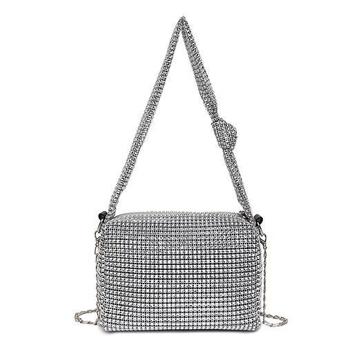 

Women's Sling Bags Evening Bag Top Handle Bag Shoulder Bag PU Leather Glitter Sequin Solid Color Daily Outdoor Black Silver