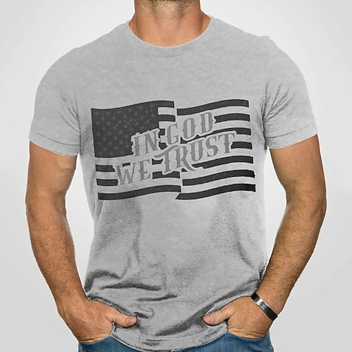 

Men's Unisex T shirt 3D Print Graphic Prints Letter Crew Neck Street Daily Print Short Sleeve Tops Casual Designer Big and Tall Sports Gray