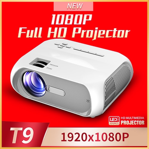 

LED Mini Projector Built-in speaker Mini Handheld Pocket Portable WIFI Projector Keystone Correction 1080P (1920x1080) 200 lm Compatible with HDMI USB