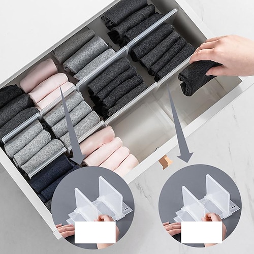 

Free Combination Sock Divider Removable Drawer Sorting Partition Household Small Objects Storage Divider