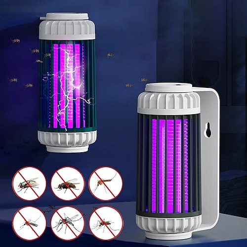 

Bug Zapper Mosquito Trap Killer Lamp Electric Shock Photocatalyst Kill Bug Insect Zapper Home Mosquito Repellent Usb Charging Outdoor LED Fly Trap