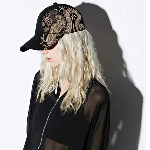 

utskrift kinesisk drage totem tro menns baseball capser kvinners sommer snapback lue utendørs solbeskyttelse par hatter