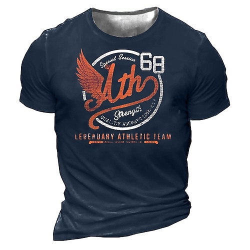 

Men's Unisex T shirt Tee 3D Print Graphic Prints Letter Crew Neck Street Daily Print Short Sleeve Tops Casual Designer Big and Tall Sports Black Army Green Dark Gray