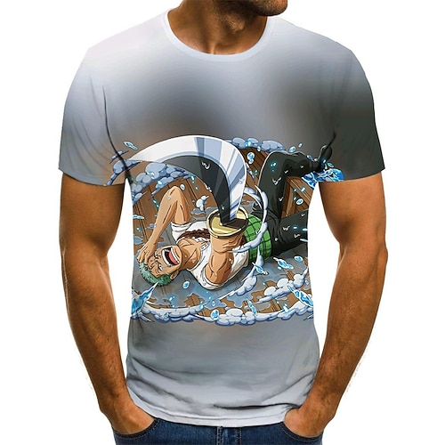

Inspired by One Piece Roronoa Zoro T-shirt Anime 100% Polyester Anime 3D Harajuku Graphic T-shirt For Men's / Women's / Couple's
