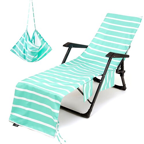 

Beach Chair Cushion Striped Quick Dry Microfiber Chair Towel