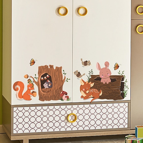 

Animals / Cartoon Wall Stickers Living Room / Kids Room kindergarten, Removable / Pre-pasted PVC Home Decoration Wall Decal 1pc