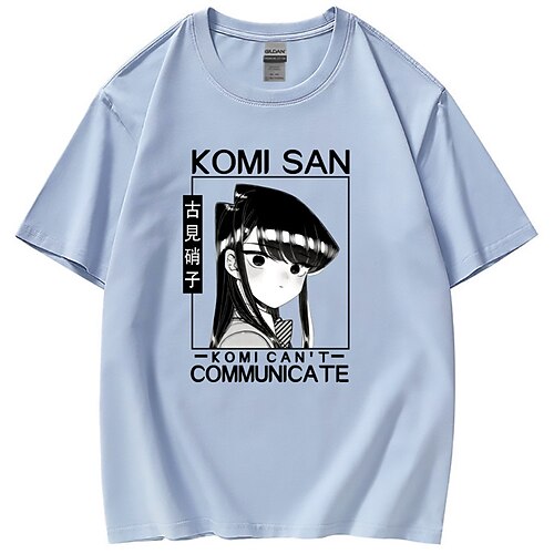 

Inspired by Komi Can't Communicate Komi Shoko T-shirt Anime 100% Polyester Anime Harajuku Graphic Kawaii T-shirt For Men's / Women's / Couple's