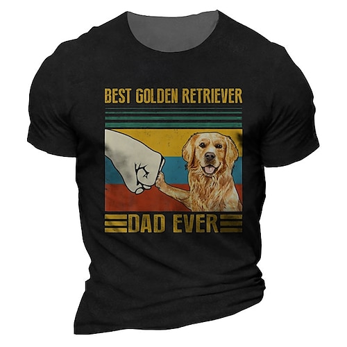 

Men's Unisex T shirt 3D Print Dog Graphic Prints Crew Neck Street Daily Print Short Sleeve Tops Casual Designer Big and Tall Sports Black Gray Army Green