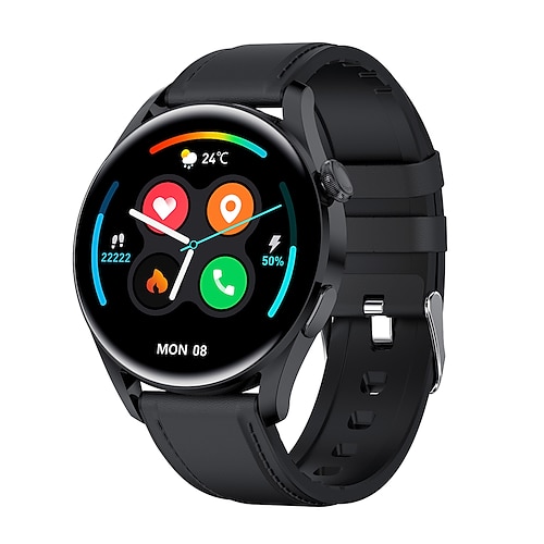 

T40 Heart Rate Monitor Smartwatch Sports Fashion for Ladies Man Smart Watch 1.28 inch Smartwatch Fitness Running Watch Bluetooth Temperature Monitoring Pedometer Call Reminder Compatible with Android