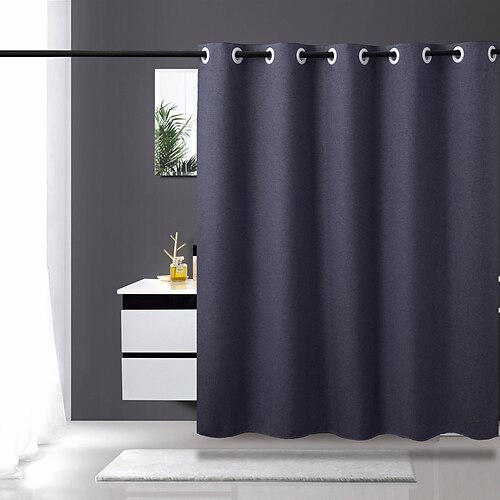 

New Coating Printing Shower Curtain Waterproof Bathroom Shower Curtain Household Partition Hanging Curtain