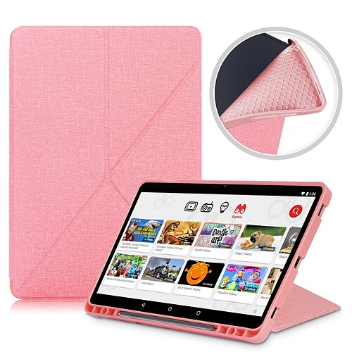 

Tablet Case Cover For Samsung Galaxy Tab S7 Plus FE S8 S7 Portable Flip Magnetic Solid Colored TPU