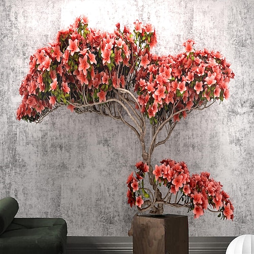 

Plants Art Deco Landscape Home Decoration Classic Modern Wall Covering, Canvas PVC / Vinyl Material Self adhesive Mural Wall Cloth, Room Wallcovering