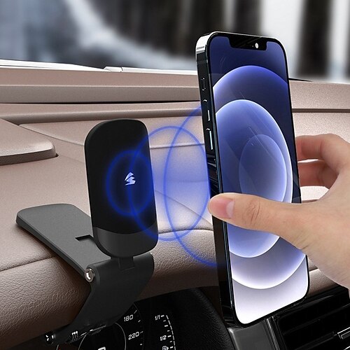 

Car Magnetic Phone Holder Dashboard Mount 360 Degree Adjustable HUD Mini Silent Auto GPS Navigation Bracket for IPhone 13 Xiaomi